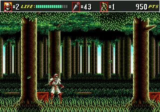 Super Shinobi II, The (Japan) In game screenshot